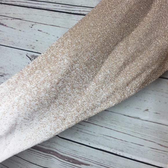 NY Collection Gold Metallic Ombre Sweater - Picture 3 of 7